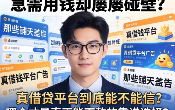 急需用钱却屡屡碰壁？那些铺天盖地的真借钱平台广告到底能不能信？哪个才是真正能下款的靠谱选择？