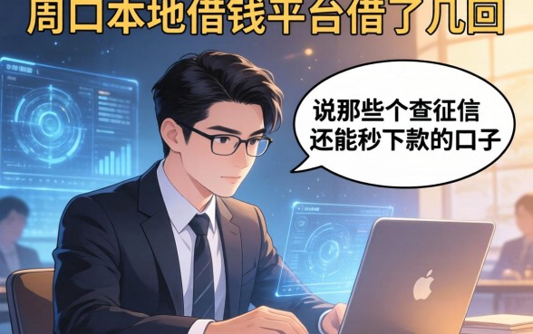 在周口本地借钱平台借了好几回，说说那些不查征信还能秒下款的口子