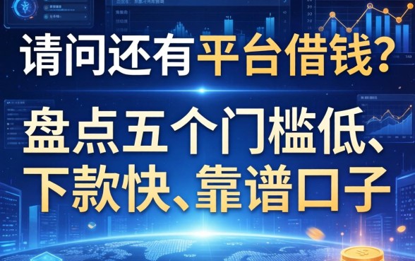 请问还有平台借钱？盘点五个门槛低、下款快的靠谱口子