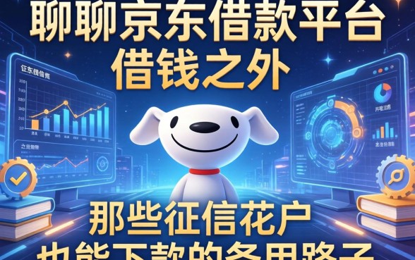 聊聊京东借款平台借钱之外，那些征信花户也能下款的备用路子