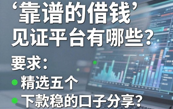 靠谱的借钱见证平台有哪些？精选五个下款稳的口子分享
