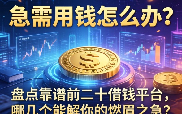 急需用钱怎么办？盘点靠谱的前二十借钱平台，哪几个能解你的燃眉之急？