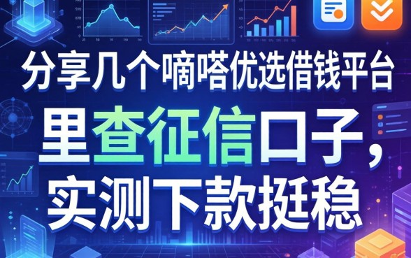分享几个嘀嗒优选借钱平台里不查征信的口子，实测下款挺稳