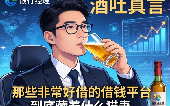 银行经理酒后吐真言：那些非常好借的借钱平台，到底藏着什么猫腻