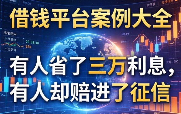 借钱平台案例大全：有人省了三万利息，有人却赔进了征信