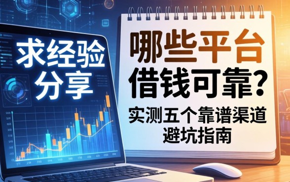 求经验分享！哪些平台借钱可靠？实测五个靠谱渠道避坑指南