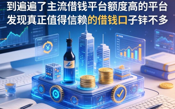 我翻遍了主流借钱平台额度高的平台，发现真正值得信赖的借钱口子并不多