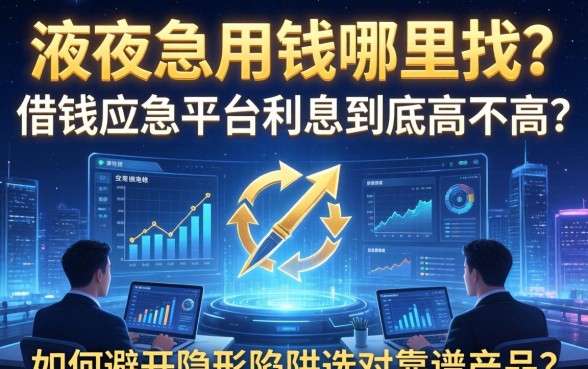 深夜急用钱哪里找？借钱应急平台利息到底高不高？如何避开隐形陷阱选对靠谱产品？