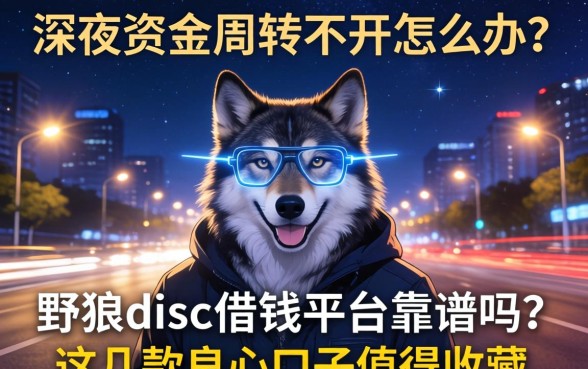 深夜资金周转不开怎么办？野狼disco借钱平台靠谱吗？这几款良心口子值得收藏