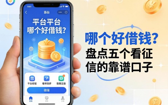 手机平台哪个好借钱？盘点五个不看征信的靠谱口子