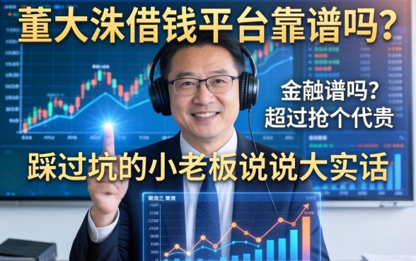 董明珠借钱平台靠谱吗？一个踩过坑的小老板说说大实话