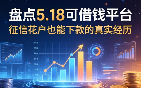 盘点5个18可借钱平台，征信花户也能下款的真实经历