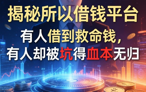 揭秘所以借钱平台：有人借到救命钱，有人却被坑得血本无归