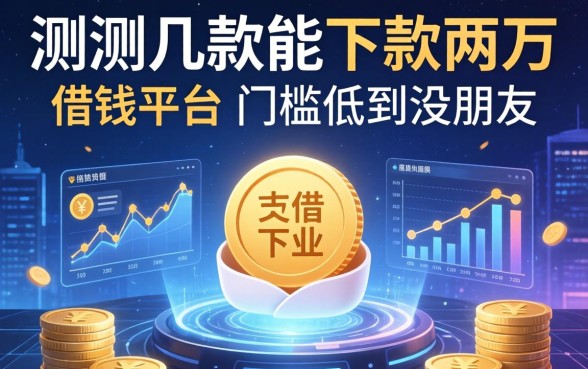 实测几款能下款两万的借钱平台，门槛低到没朋友