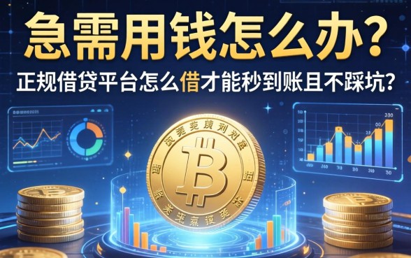 急需用钱怎么办？正规借钱平台怎么借才能秒到账且不踩坑？