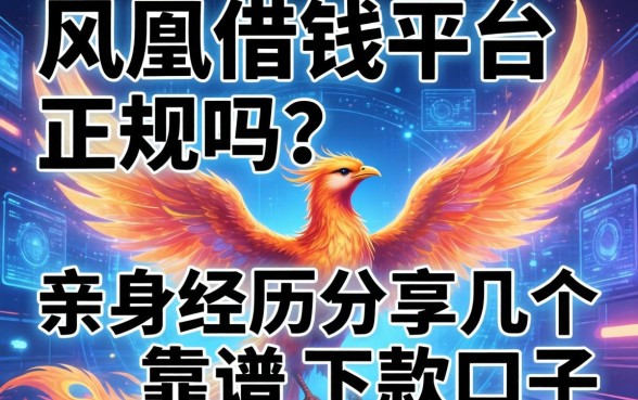 凤凰借钱平台正规吗？亲身经历分享几个靠谱的下款口子