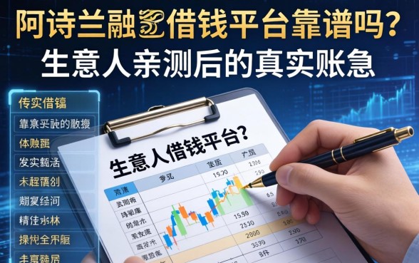 雅诗兰黛借钱平台靠谱吗？生意人亲测后的真实账本