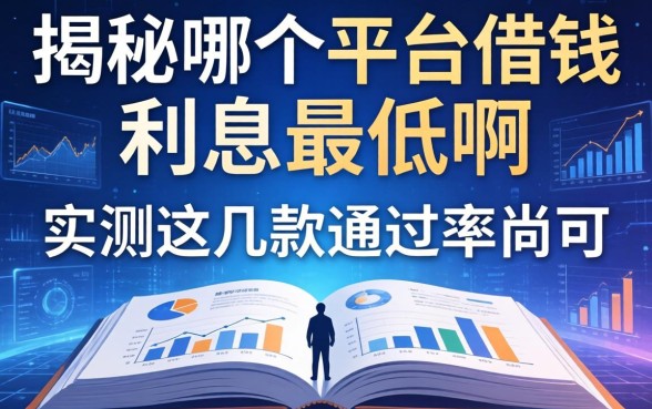 揭秘哪个平台借钱利息最低啊，实测这几款通过率尚可