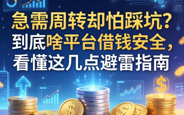 急需周转却怕踩坑？到底啥平台借钱安全，看懂这几点避雷指南