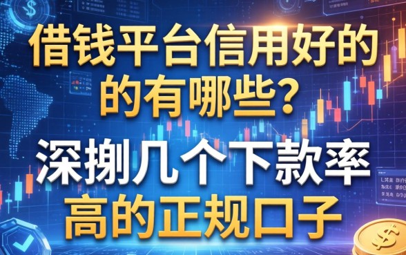 借钱平台信用好的有哪些？深扒几个下款率高的正规口子