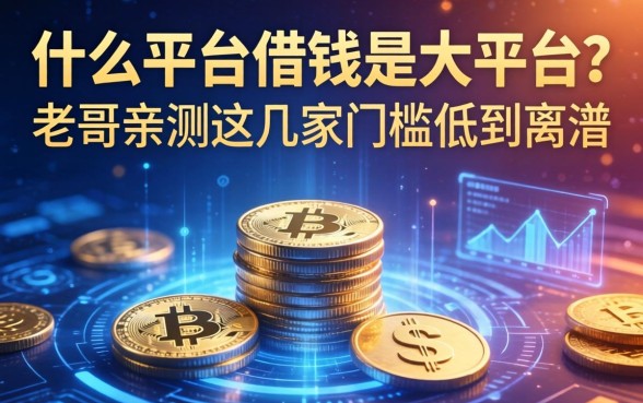 什么平台借钱是大平台？老哥亲测这几家门槛低到离谱