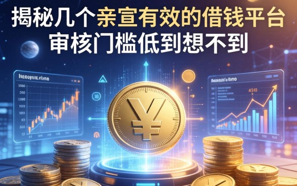 揭秘几个亲测有效的借钱平台，审核门槛低到想不到