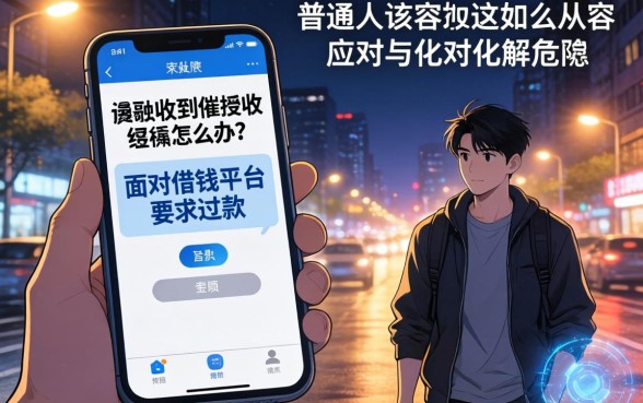 深夜收到催收短信怎么办？面对借钱平台要求还款，普通人该如何从容应对与化解危机？
