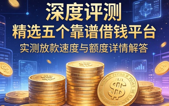 深度评测：精选五个靠谱借钱平台，实测放款速度与额度详情解答