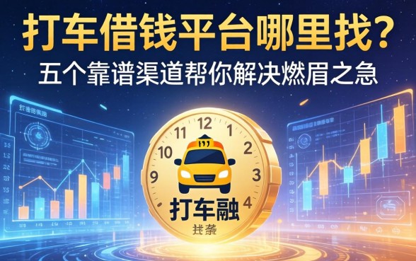 打车借钱平台哪里找？五个靠谱渠道帮你解决燃眉之急