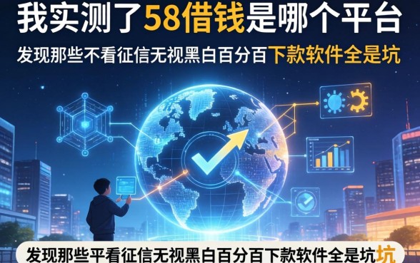 我实测了58借钱是哪个平台，发现那些不看征信无视黑白百分百下款软件全是坑
