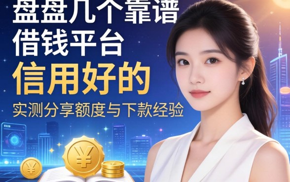 盘点几个靠谱的借钱平台信用好的，实测分享额度与下款经验