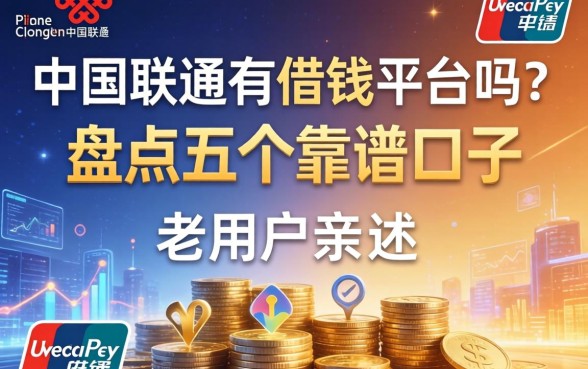 中国联通有借钱平台吗？老用户亲述经历并盘点五个靠谱口子