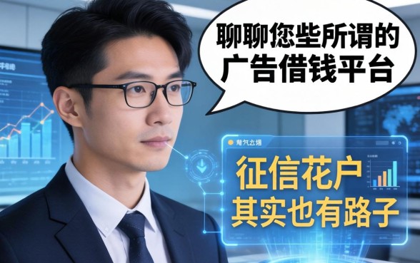 聊聊那些所谓的广告借钱平台，征信花户其实也有路子