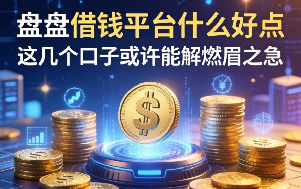 盘点借钱平台什么好点，这几个口子或许能解燃眉之急