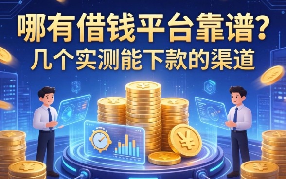 哪有借钱平台靠谱？分享几个实测能下款的渠道
