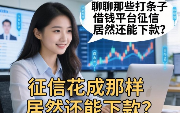 聊聊那些打条子借钱平台：征信花成那样居然还能下款？