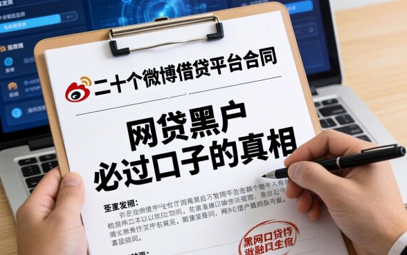 我翻了二十个微博借钱平台合同,发现网贷黑户必过口子的真相
