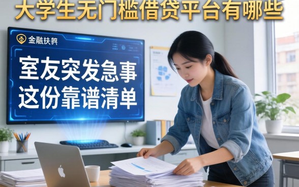 大学生无门槛借钱平台有哪些？室友突发急事让我帮忙整理的这份靠谱清单