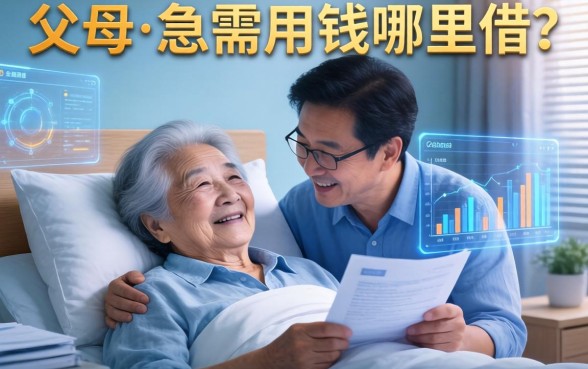 父母生病急需用钱哪里借？盘点五个靠谱的父母借钱平台，哪个下款快门槛低？
