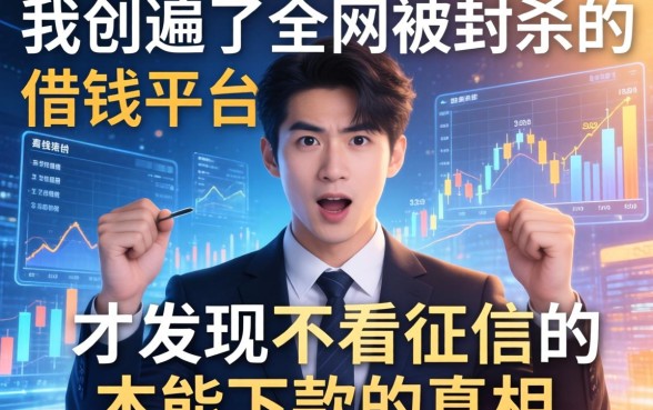 我翻遍了全网被封杀的借钱平台，才发现不看征信就能下款的真相