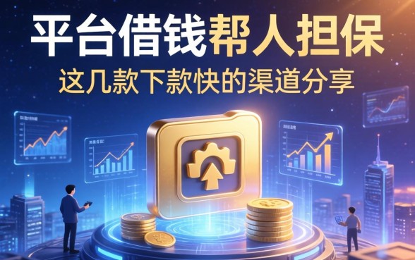 平台借钱帮人担保：这几款下款快的渠道分享