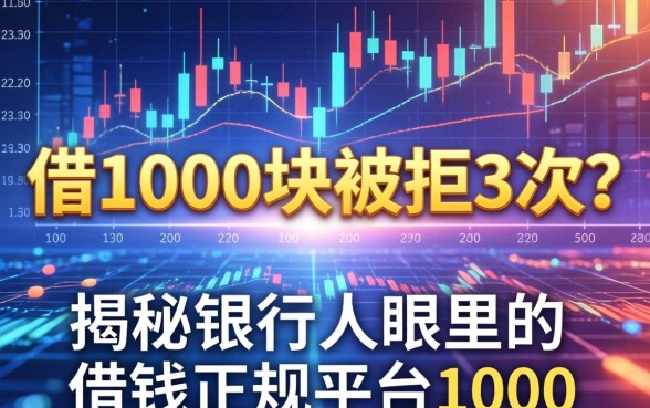 借1000块被拒3次?揭秘银行人眼里的借钱正规平台1000