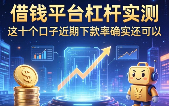 借钱平台杠杆实测：这十个口子近期下款率确实还可以