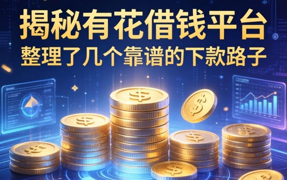 揭秘有花借钱平台：整理了几个靠谱的下款路子