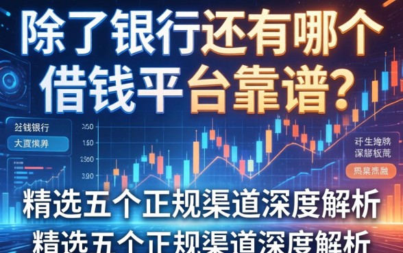 除了银行还有哪个借钱平台靠谱？精选五个正规渠道深度解析