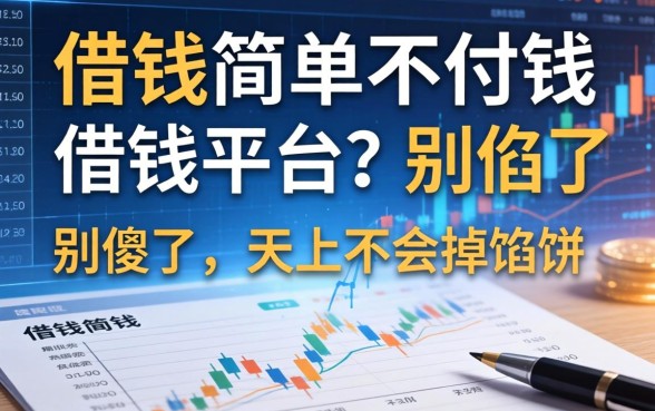 借钱简单不付钱借钱平台？别傻了，天上不会掉馅饼