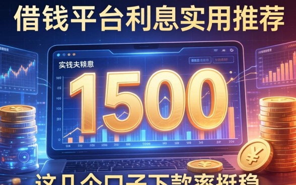 关于借钱平台利息1500的实用推荐，这几个口子下款率挺稳