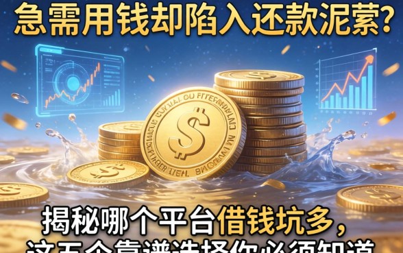急需用钱却陷入还款泥潭？揭秘哪个平台借钱坑多，这五个靠谱选择你必须知道