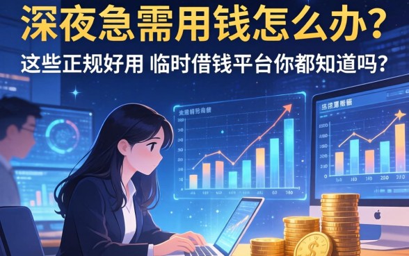 深夜急需用钱怎么办？这些正规好用的临时借钱平台你都知道吗？