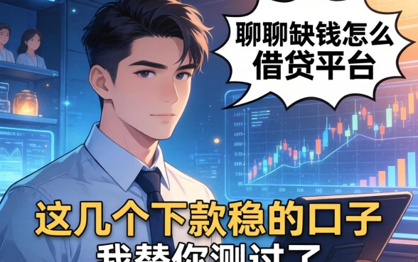 聊聊缺钱怎么借钱平台，这几个下款稳的口子我替你测过了